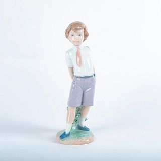 Lladro Porcelain Figurine, Little School Boy 01006813