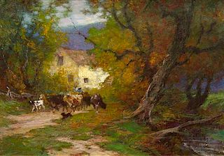 Edward Henry Potthast, (American, 1857-1927), Old Mill on Brandywine