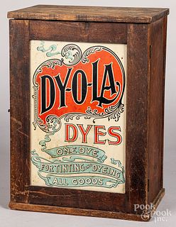 Dy-O-La country store advertising cabinet