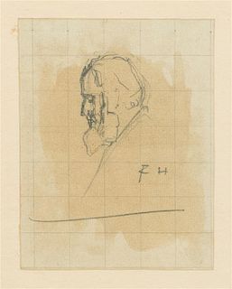 * Robert Henri, (American, 1865-1929), Bearded Man in Profile