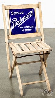 Smoke Piedmont Cigarette advertising folding chair