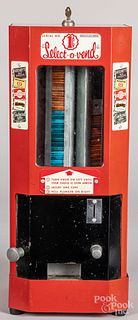 Coin operated penny candy vending machine
