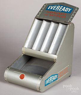 Eveready Flashlight and Battery tin store display