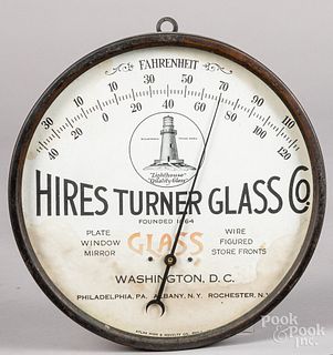 Hires Turner Glass Co. advertising thermometer