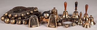 Collection of brass bells