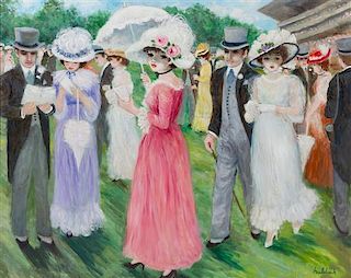 * Cherry Jeffe Huldah, (American, 1901-2001), At the Races