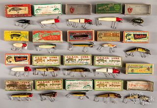 Collection of twenty boxed fishing lures