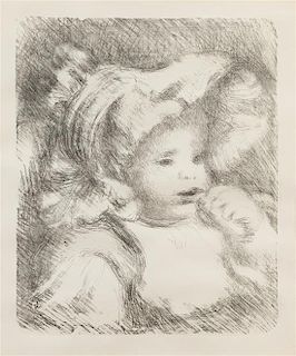 * Pierre-Auguste Renoir, (French, 1841-1919), L'enfant au biscuit