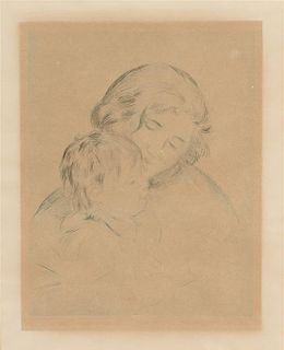* Pierre-Auguste Renoir, (French, 1841-1919), Mere et enfant (Jean Renoir) (from L'album des peintres-graveurs