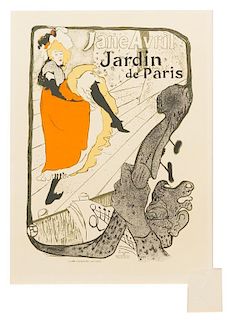 * Henri de Toulouse-Lautrec, (French, 1864-1901), Jane Avril Jardin de Paris (plate 110 from Les maitres de l'affiche)