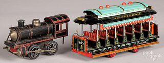 Karl Bub tin wind-up train locomotive