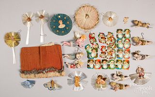 Group of Victorian Christmas ornaments