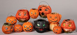 Group of Halloween Jack-O-Lanterns