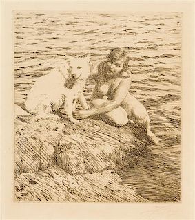 Anders Zorn, (Swedish, 1860-1920), Sappo, 1917