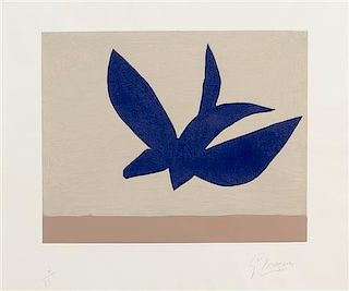 Georges Braques, (French, 1882-1963), L'ordre des oiseaux (one plate), 1962