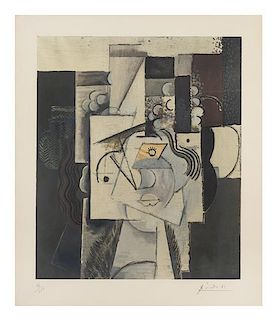 * After Pablo Picasso, (Spanish, 1891-1973), Le Chapeau aux Raisins, c. 1960
