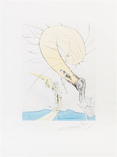 Salvador Dali, (Spanish, 1904-1989), Freud a tete d'escargot (from After 50 Years of Surrealism)