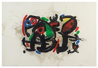 Joan Miro, (Spanish, 1893-1983), Night Watch (Ronde de nuit), 1970