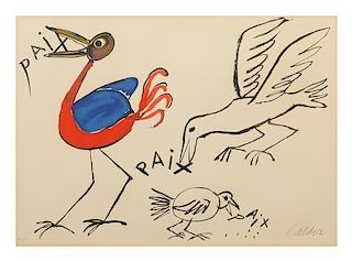 Alexander Calder, (American, 1898-1976), Paix, 1972