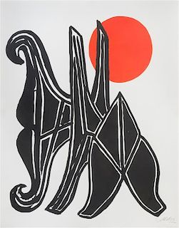 Alexander Calder, (American, 1898-1976), Young Girl and her Train, 1970