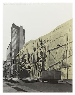 Christo, (Bulgarian, 1935-2009), The Museum of Modern Art Wrapped in Paper (Project for MoMA, New York City 1968), 1971