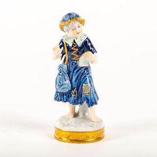 Aelteste Volkstedt Porcelain Figurine, Peasant Girl