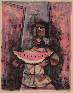 Rufino Tamayo, (Mexican, 1899-1991), Watermelon Eater, 1950