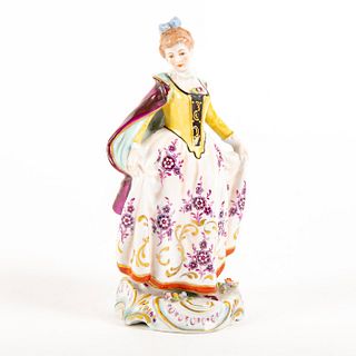 Capodimonte Porcelain Figurine, Lady with Cape