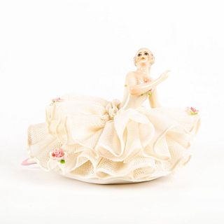 Luigi Fabris Mini Lace Porcelain Figurine, Ballerina