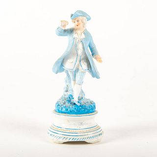 Porcelain Miniature Figurine, Victorian Boy with Monocular