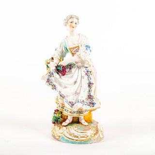 Vintage German Porcelain Lady Figurine, Harvester