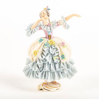 Vintage Muller Volkstedt Figurine, Lady Dancer
