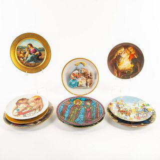 10 Decorative Ceramic Collectors Plates, Religious