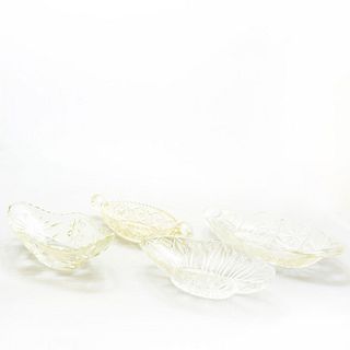 4 Clear Glass Dishes and Bowls
