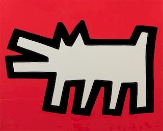 * Keith Haring, (American, 1658-1990), Icons #3, 1990