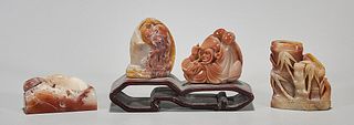 Group of Chinese Soapstone Carvings