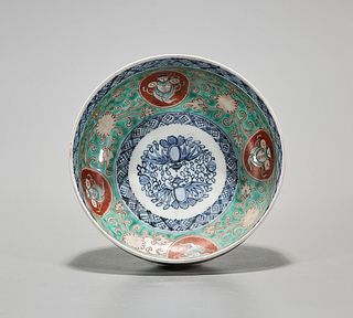 Japanese Enameled Porcelain Bowl