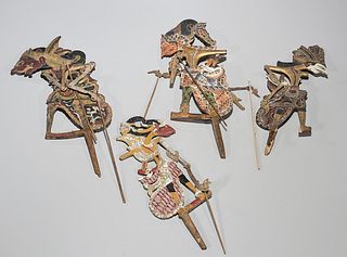 Group of Four Southeast Asian Puppets