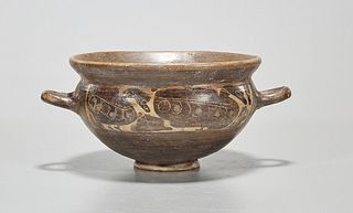 Etrusco-Corinthian Handled Bowl With Painted Ducks