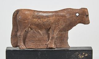Egyptian Wooden Apis Bull Figure