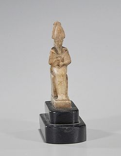 Egyptian Late Period Mangnesite Marble Statuette
