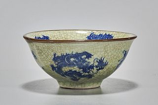 Chinese Crackle Glazed Bowl