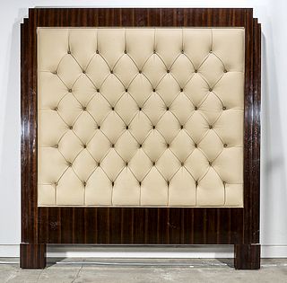 Large Contemporary Padded Wooden Headboard