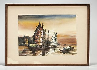 Two Asian Watercolors