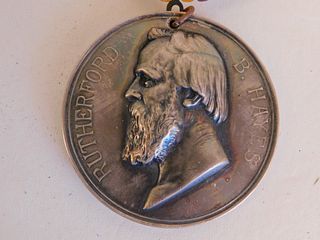 1877 RUTHERFORD HAYES PEACE MEDAL