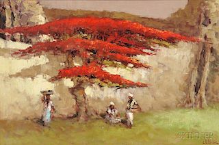 Lucien Frits Ohl (1904-1976), Under the Flame Tree