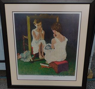 NORMAN ROCKWELL SIGNED PRINT 