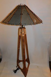 PACIFIC GREEN FLOOR LAMP & VASE BUCKET