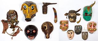 Guatemalan and Bolivian Mask Assortment