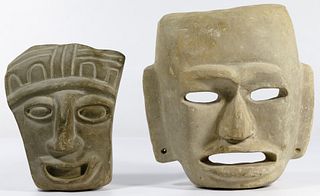 Pre-Columbian Style Stone Masks